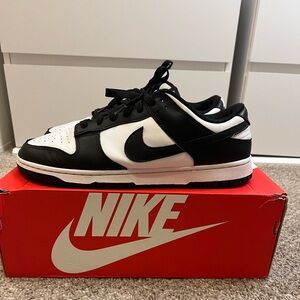 Black&White Nike Dunk Low Retro. Size 13 Men.